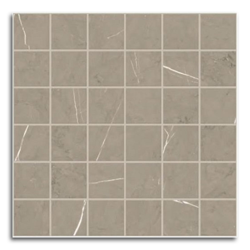 Montera Smoke Matte Square Porcelain Mosaic Tile - American Tile Depot