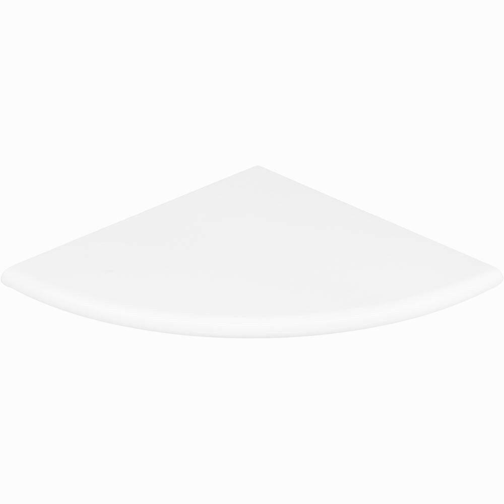 Thassos White Marble Shower Corner Shelf - Honed - American Tile Depot
