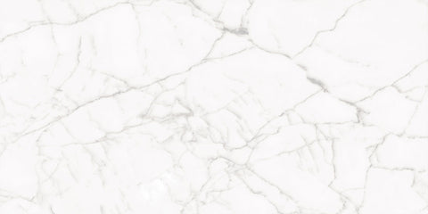 12 X 24 Core White Polished Marble Look Porcelain Tile