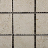 2 X 2 Crema Marfil Marble Honed Mosaic Tile