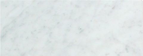 4 X 12 Carrara White Marble Polished Field Tile