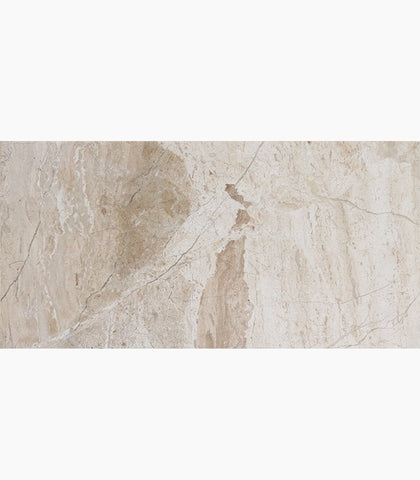 6 X 12 Diano Royal ( Queen Beige ) Marble Polished Field Tile