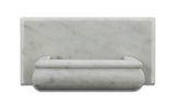 Carrara White Marble Hand-Made Custom Soap Holder - Soap Dish - Honed