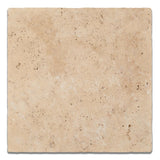 12 X 12 Ivory Travertine Tumbled Field Tile