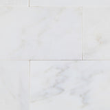 3 X 6 Oriental White / Asian Statuary Marble Honed Subway Brick Field Tile