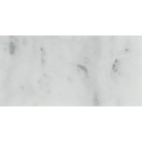 3 x 6 Bianco Venatino (Bianco Mare) Marble Honed Brick Field Tile