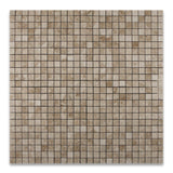 1 X 1 Cappuccino Marble Polished Mosaic Tile