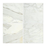 12 X 12 Calacatta Gold Marble Honed Field Tile
