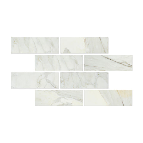 4 X 12 Calacatta Gold Marble Polished Field Tile
