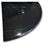 Black Marquina Marble Shower Corner Shelf - Polished