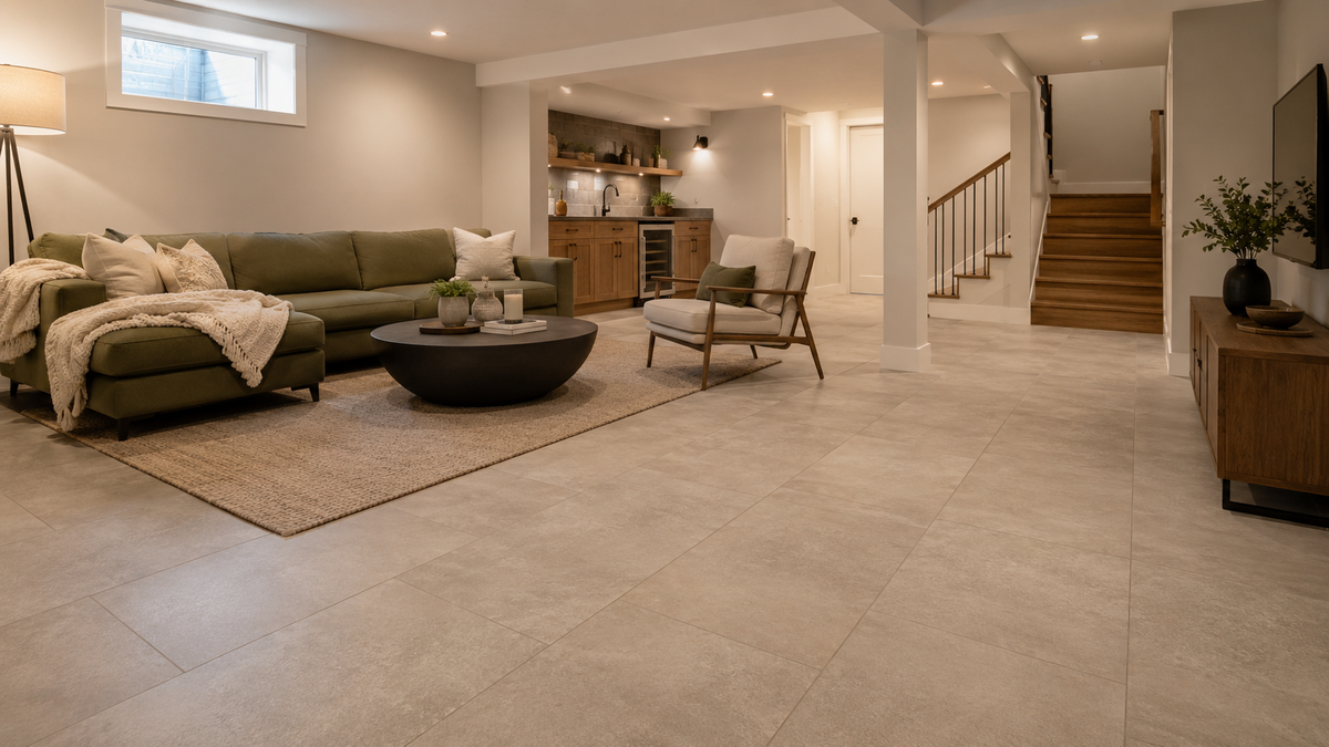 Best Tile for Basement Floors: A Complete Moisture, Durability and Design Guide