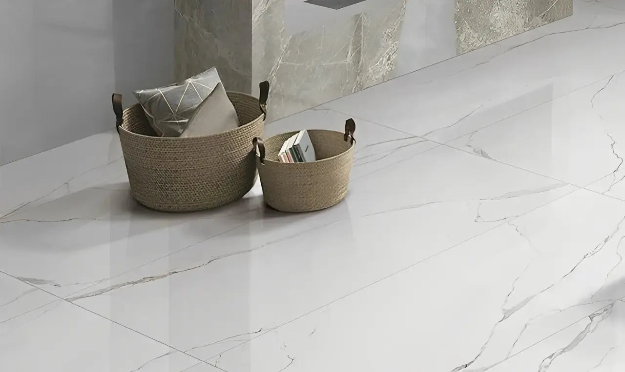 Elevate Your Interiors with Statuario Marble: The Pinnacle of Italian Craftsmanship.