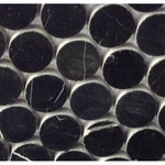 1" Black Marquina Marble Polished Penny Round Mosaic Tile 1" Black Marquina Marble Polished Penny Round Mosaic Tile - American Tile Depot