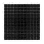 1" Array Black Porcelain Square Matte Mosaic Tile-American Tile Depot