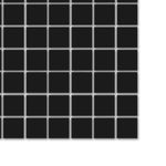 1" Array Black Porcelain Square Matte Mosaic Tile-American Tile Depot