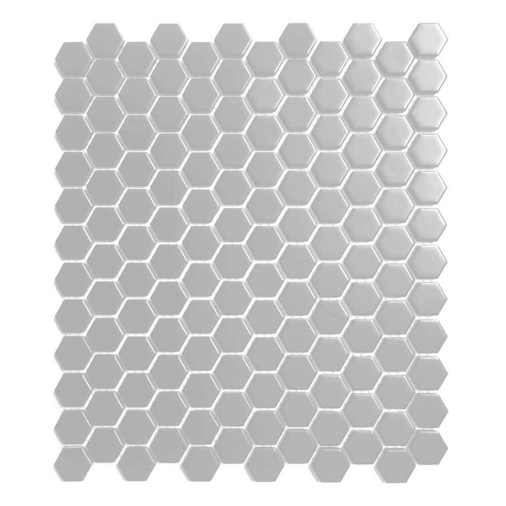 1" Array Gray Matte Hexagon Porcelain Mosaic Tile 1" Array Gray Matte Hexagon Porcelain Mosaic Tile - American Tile Depot
