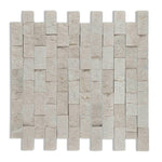1 X 2 Crema Marfil Marble Split-Faced Mosaic Tile-American Tile Depot