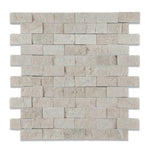1 X 2 Crema Marfil Marble Split-Faced Mosaic Tile-American Tile Depot