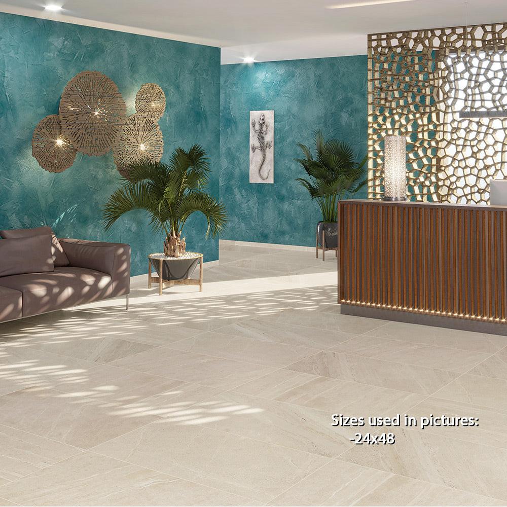 10x30 Trex Ivory Matte Stone Look Porcelain Wall Tile 10x30 Trex Ivory Matte Stone Look Porcelain Wall Tile - American Tile Depot