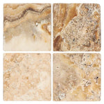 12x12 Antico Onyx Travertine Tumbled Tile - American Tile Depot