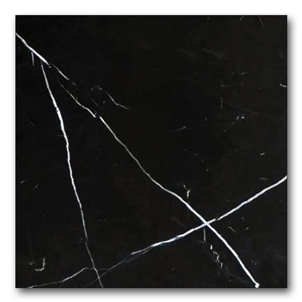12x12 Black Marquina Marble Honed Tile 12x12 Black Marquina Marble Honed Tile - American Tile Depot