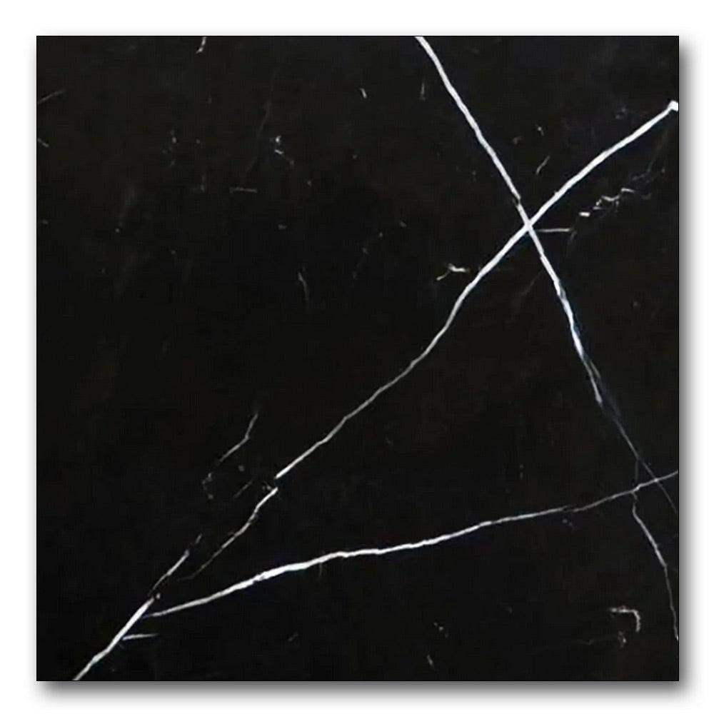 12x12 Black Marquina Marble Polished Tile 12x12 Black Marquina Marble Polished Tile - American Tile Depot