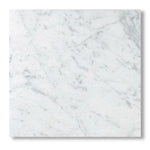 12x12 Carrara White Marble Honed Tile - American Tile Depot
