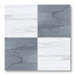 12x12 Checkerboard Tile - Bardiglio Imperiale & Bianco Dolomite Polished Marble - American Tile Depot