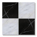 12x12 Marquina & Asian Statuary Honed