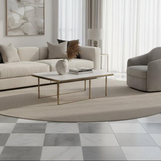 12x12 Checkerboard Tile - Bardiglio Imperiale & Asian Statuary Polished Marble 12x12 Checkerboard Tile - Bardiglio Imperiale & Asian Statuary Polished Marble - American Tile Depot