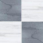 12x12 Checkerboard Tile - Bardiglio Imperiale & Bianco Dolomite Polished Marble 12x12 Checkerboard Tile - Bardiglio Imperiale & Bianco Dolomite Polished Marble - American Tile Depot