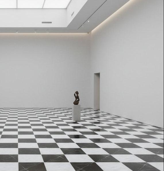 12x12 Checkerboard Tile - Black Marquina & Asian Statuary Honed Marble 12x12 Checkerboard Tile - Black Marquina & Asian Statuary Honed Marble - American Tile Depot