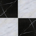 12x12 Marquina & Asian Statuary Honed