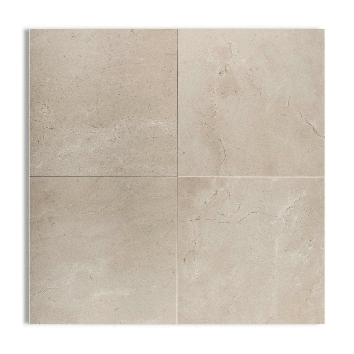 12x12 Crema Marfil Marble Honed Tile - American Tile Depot