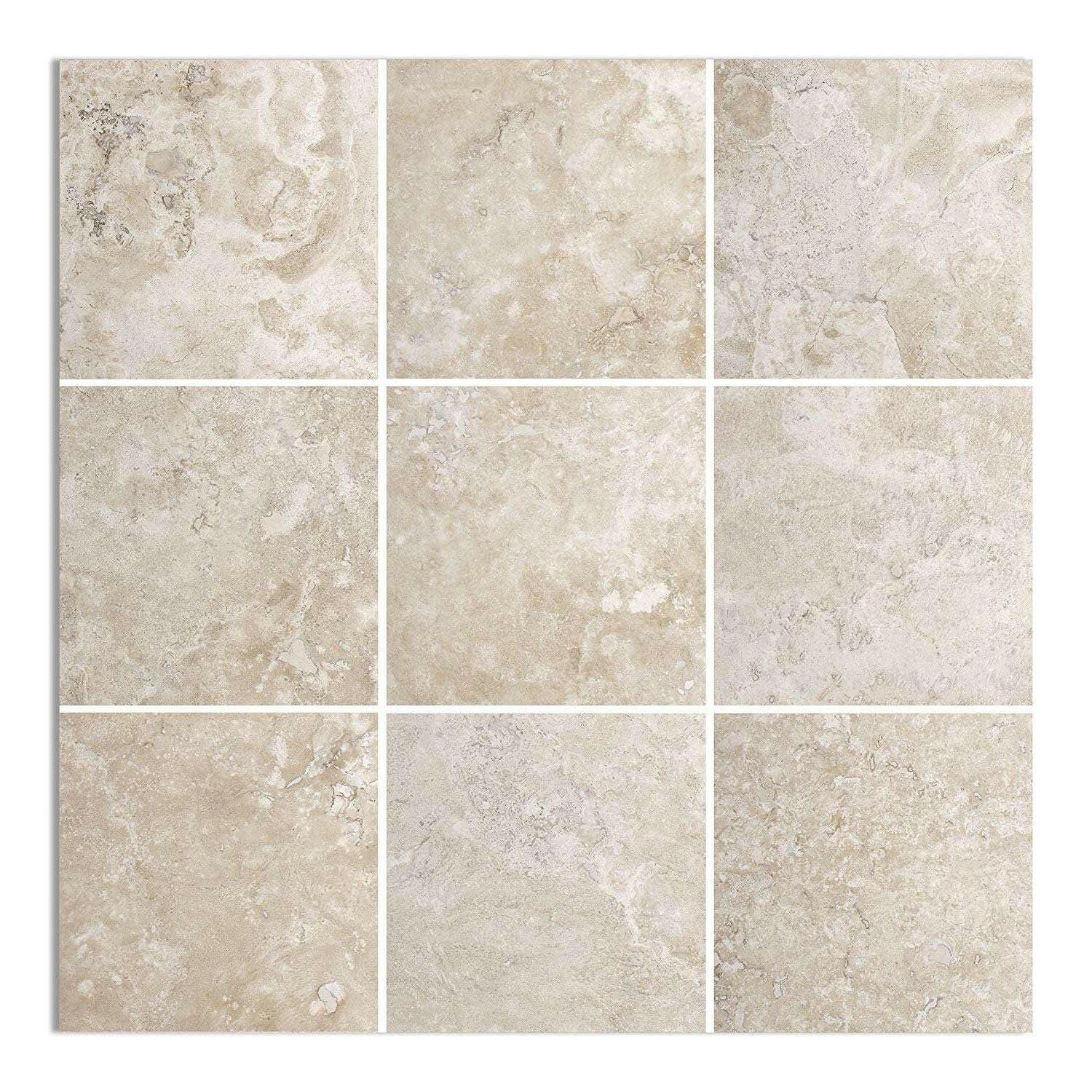 12x12 Durango Cream Travertine Filled & Honed Tile 12x12 Durango Cream Travertine Filled & Honed Tile - American Tile Depot