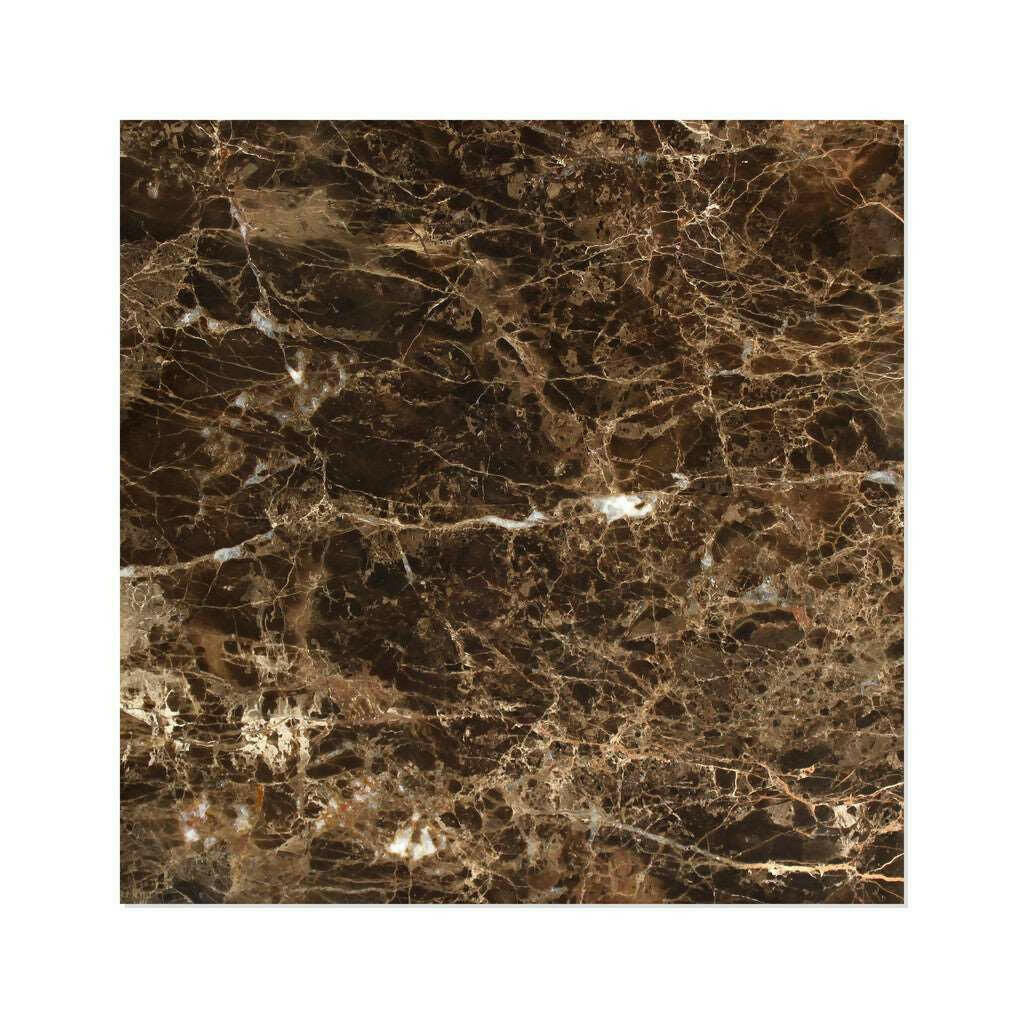 12x12 Emperador Dark Marble Polished Tile 12x12 Emperador Dark Marble Polished Tile - American Tile Depot