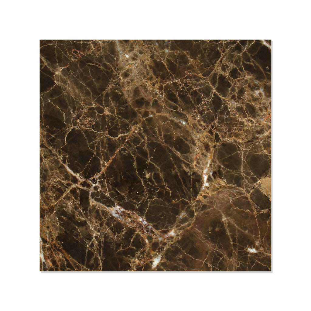 12x12 Emperador Dark Marble Polished Tile 12x12 Emperador Dark Marble Polished Tile - American Tile Depot