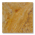 12x12 Gold / Yellow Travertine Filled & Honed Tile - American Tile Depot