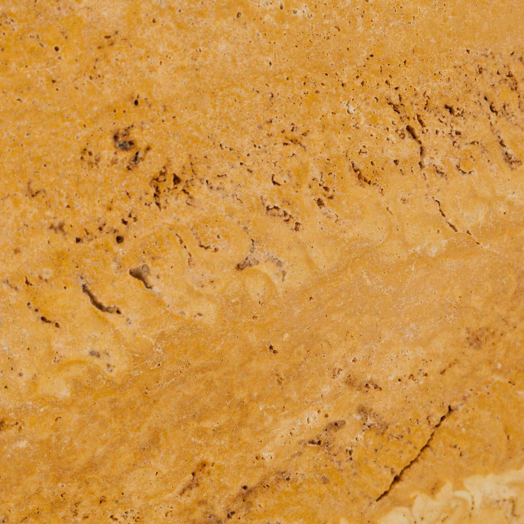 12x12 Gold / Yellow Travertine Tumbled Tile - American Tile Depot