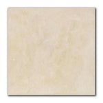 12x12 Ivory Travertine Filled & Honed Tile - American Tile Depot