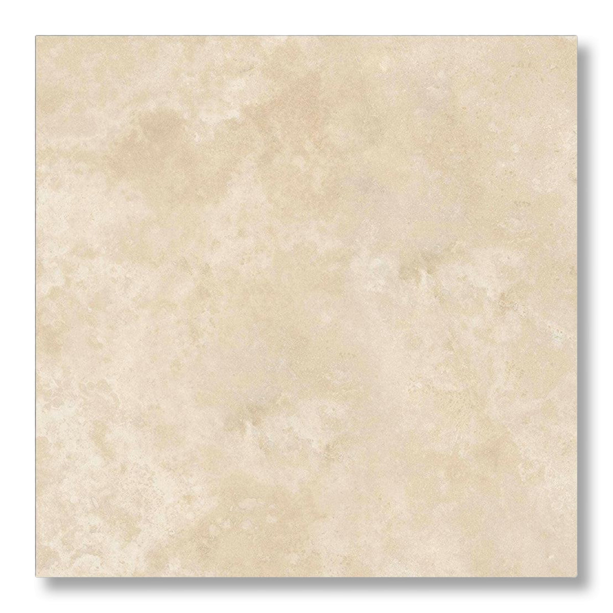 12x12 Ivory Travertine Filled & Honed Tile - American Tile Depot