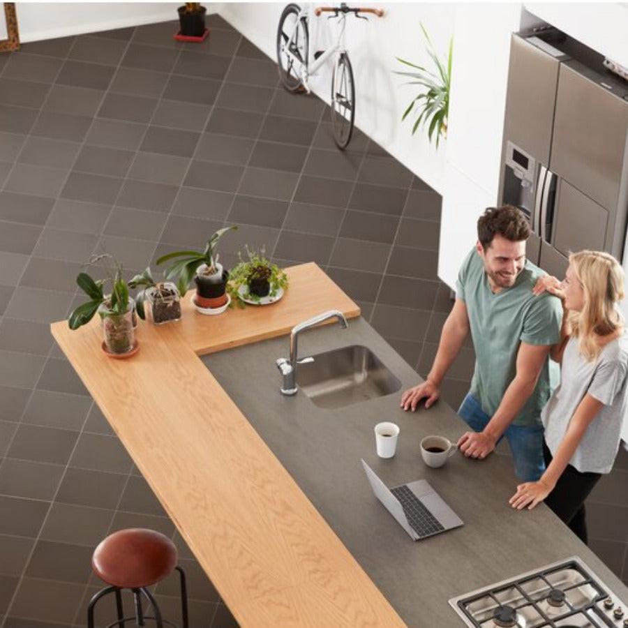 12x12 Mocca Smooth Quarry Tile - American Tile Depot