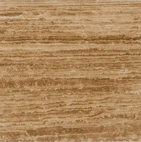 12x12 Noce Exotic Travertine (Vein-Cut) Filled & Polished Tile - American Tile Depot