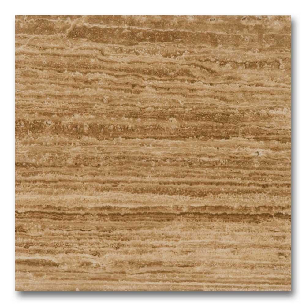 12x12 Noce Exotic Travertine (Vein-Cut) Filled & Polished Tile - American Tile Depot