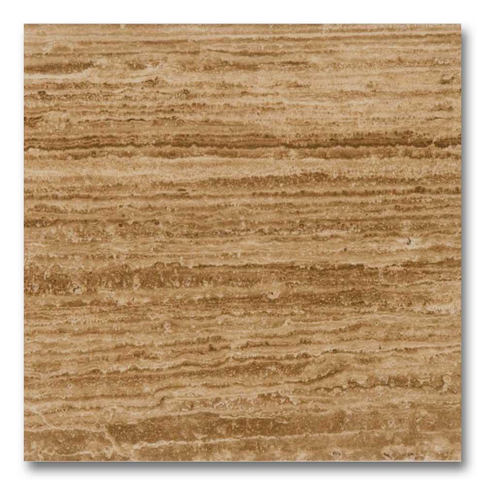 12x12 Noce Exotic Travertine (Vein-Cut) Filled & Polished Tile 12x12 Noce Exotic Travertine (Vein-Cut) Filled & Polished Tile - American Tile Depot