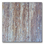 12x12 Noce Exotic Travertine (Vein-Cut) Unfilled & Brushed Tile 12x12 Noce Exotic Travertine (Vein-Cut) Unfilled & Brushed Tile - American Tile Depot