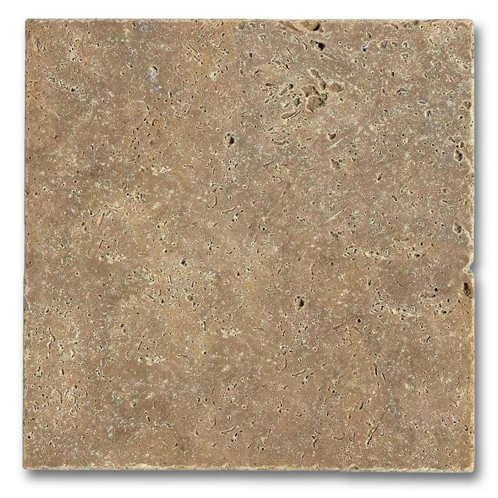 12x12 Noce Travertine Filled & Polished Tile
