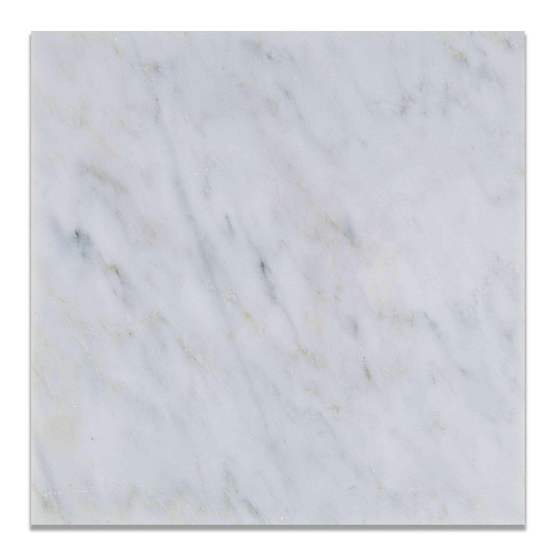 12x12 Oriental White / Asian Statuary Marble Honed Tile 12x12 Oriental White / Asian Statuary Marble Honed Tile - American Tile Depot