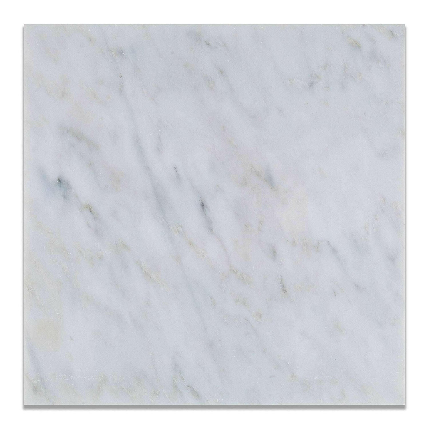 12x12 Oriental White / Asian Statuary Marble Polished Tile 12x12 Oriental White / Asian Statuary Marble Polished Tile - American Tile Depot