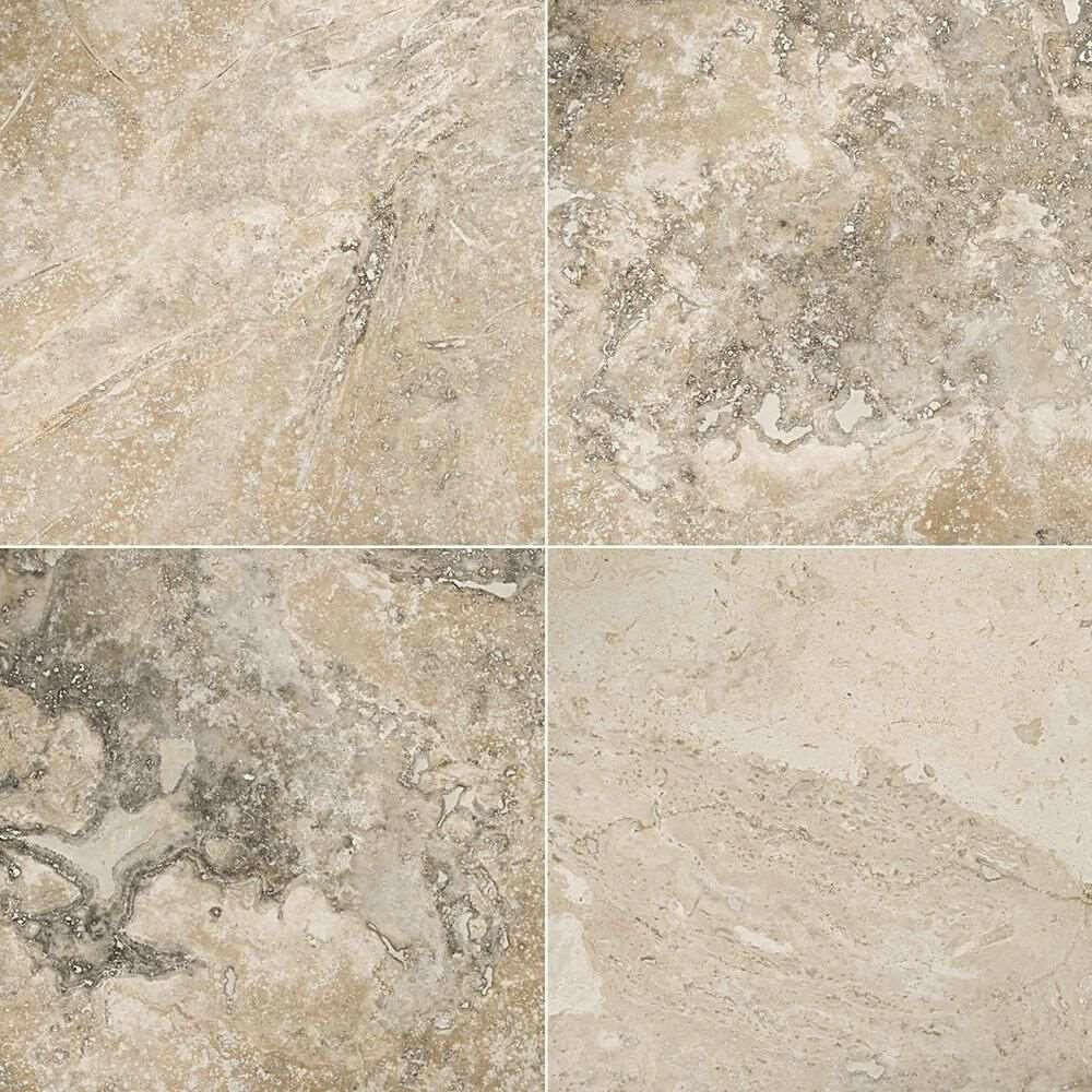 12x12 Philadelphia Travertine Filled & Honed Tile 12x12 Philadelphia Travertine Filled & Honed Tile - American Tile Depot